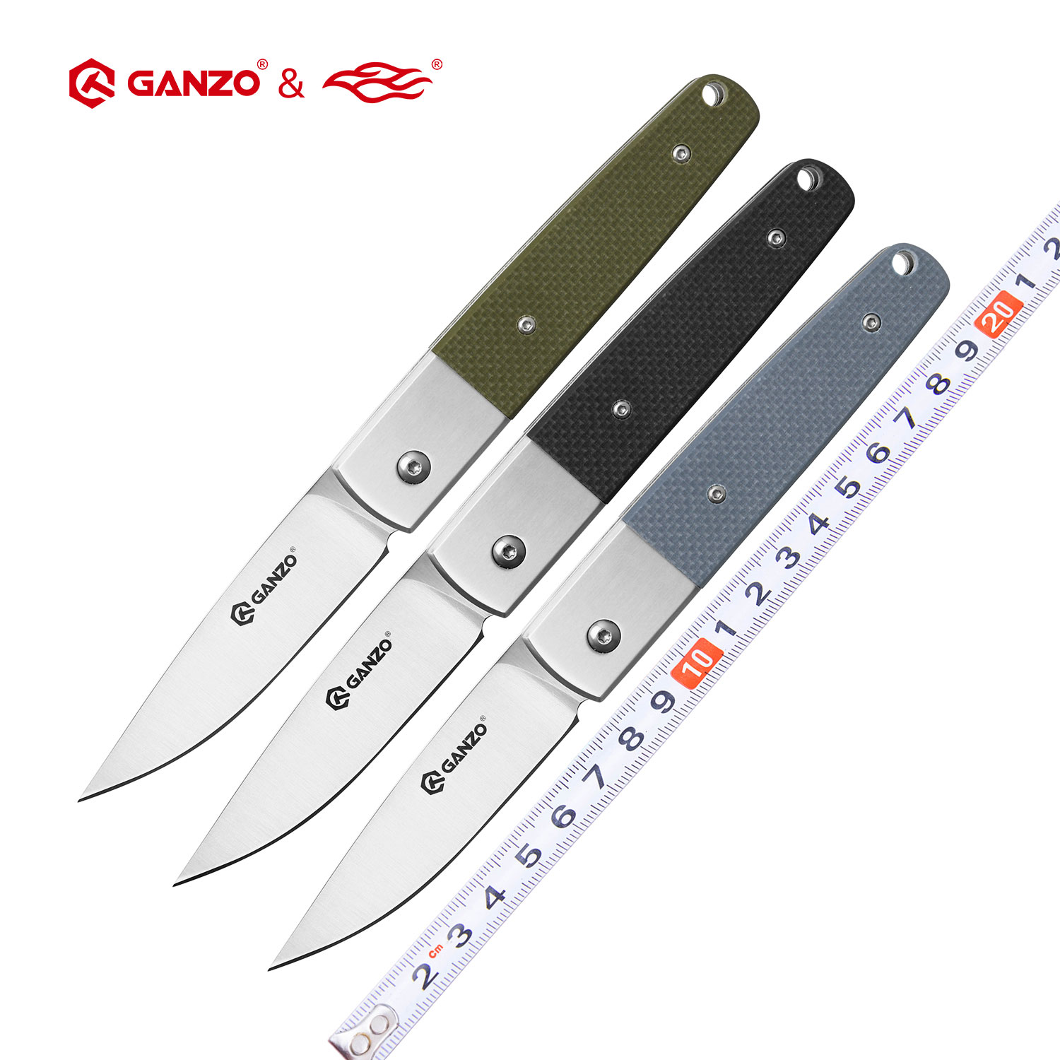 Knife Hunting Fixed Blade - Ganzo G7211 G721B Firebird FBKNIFE 58-60HRC