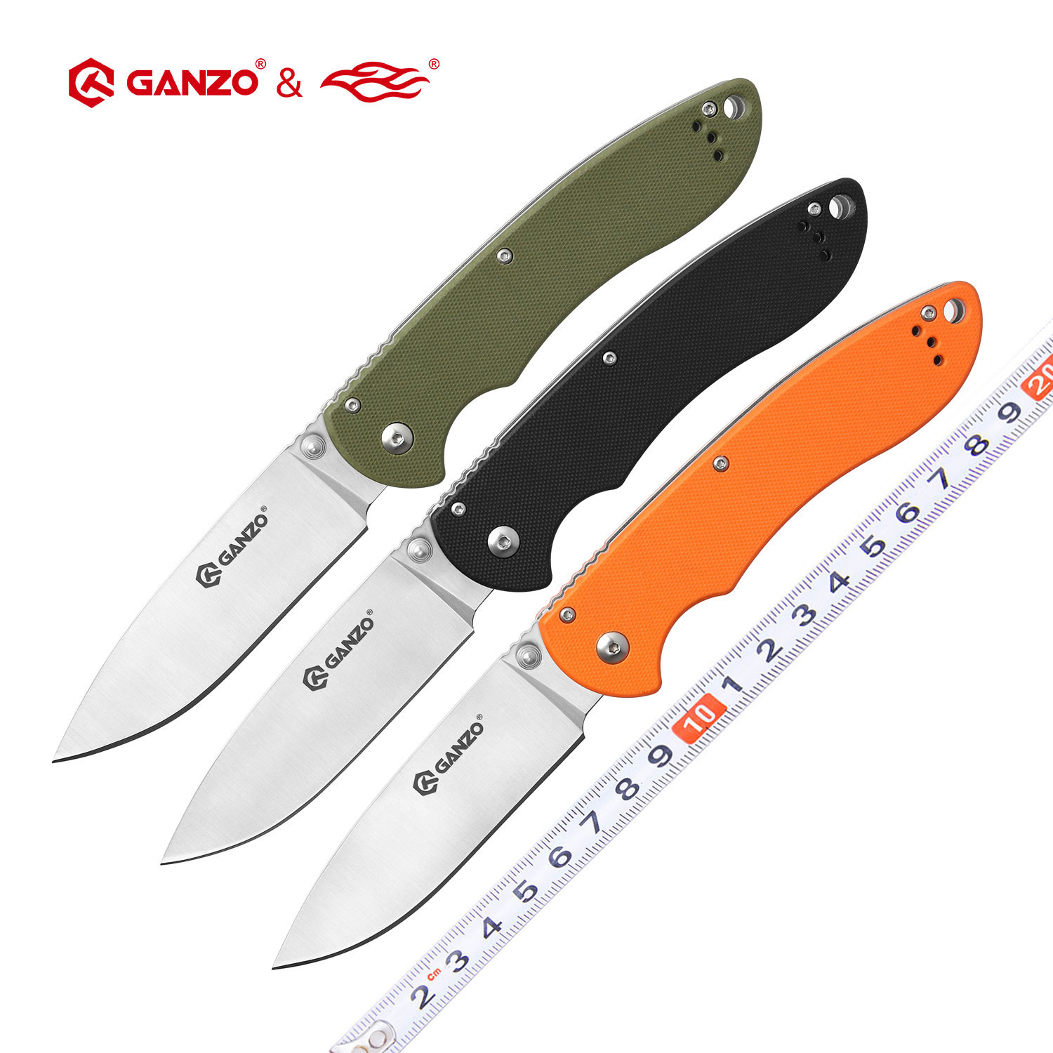 Knife Hunting Fixed Blade - Ganzo G740 Firebird F740 58-60HRC 440C