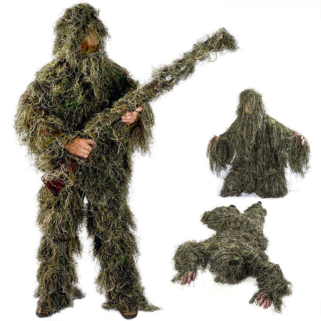 Hunting Outdoor Apparel - A89Z 5 in 1 Ghillie Suit,3D