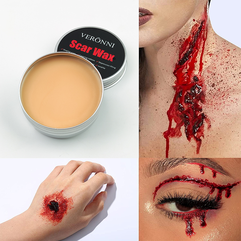 Camo Face Paint - Scar Wax SFX Special Effects Makeup