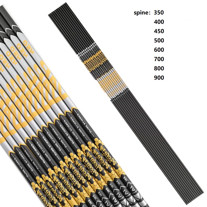 Arrow Carbon Shaft - 12PCS V1 Spine 350 400 450