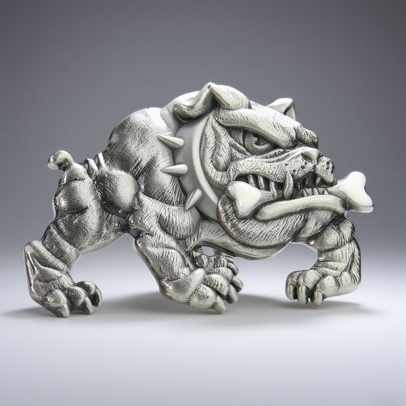 Outdoor Hunting Dogs - Pit Bull Dog Fangs Belt Buckle