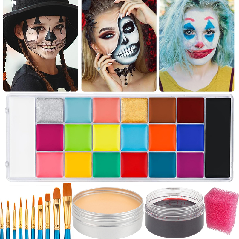12/20 Colors Face Body Paintin – Camo Face Paint Bewertung und Preis