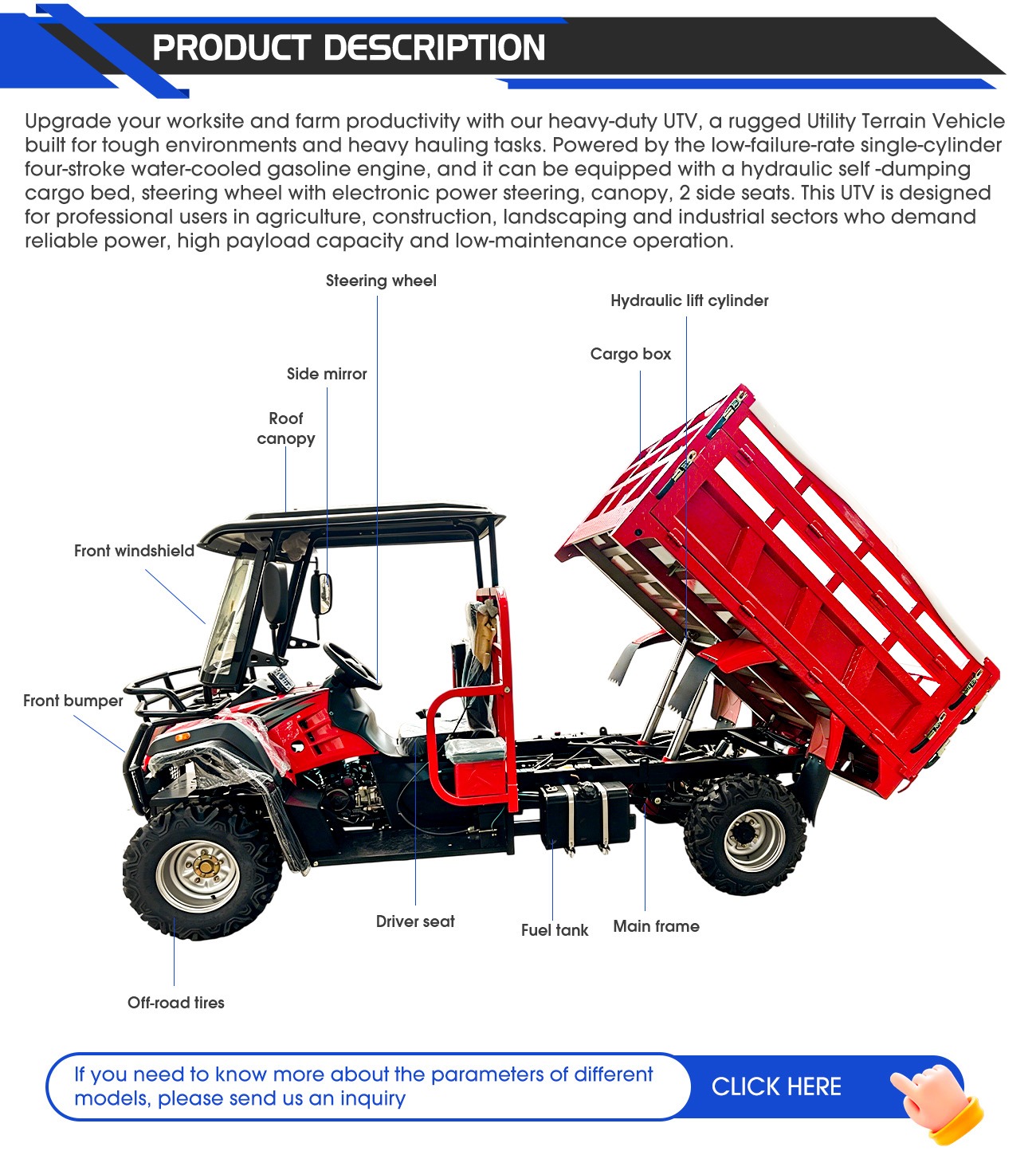 Customized Shaft Drive Agricul – Outdoor Hunting Vehicle Bewertung und Preis