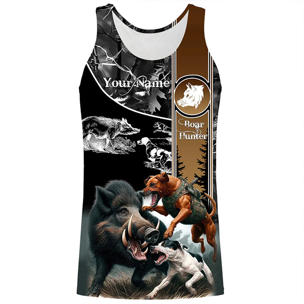 Custom Name Boar Hunter Tank T – Outdoor Hunting Dogs Bewertung und Preis