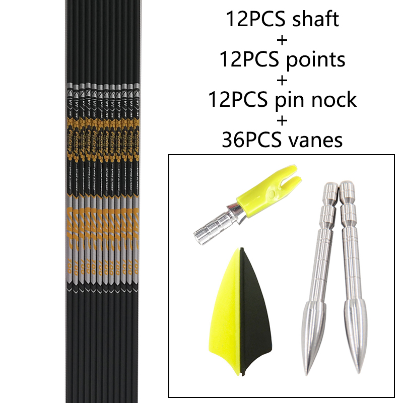 12pcs DIY Archery ID 4.2mm Spi – Arrow Carbon Shaft Bewertung und Preis