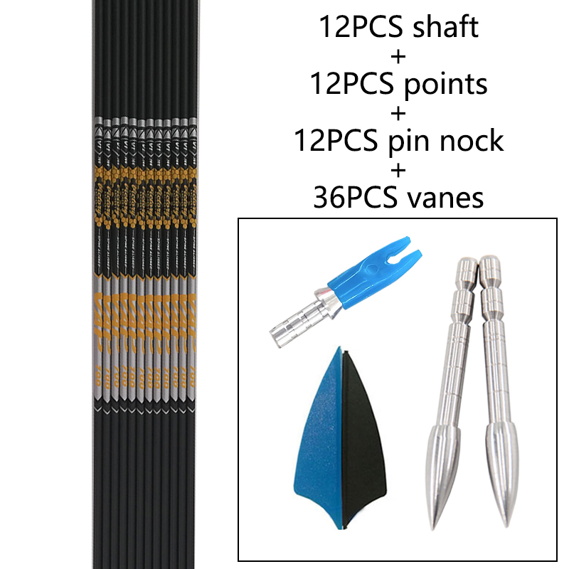 12pcs DIY Archery ID 4.2mm Spi – Arrow Carbon Shaft Bewertung und Preis