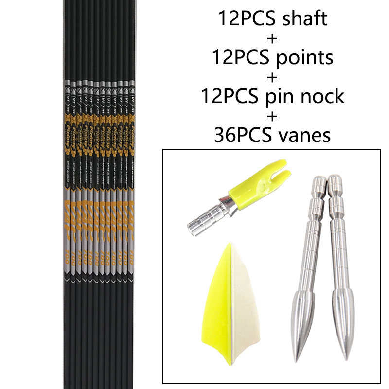 12pcs DIY Archery ID 4.2mm Spi – Arrow Carbon Shaft Bewertung und Preis