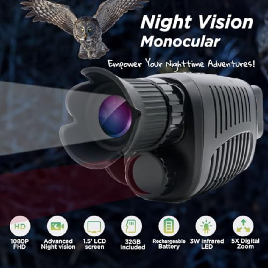Night Vision Monocular, 1080p  – Monocular Night Vision Bewertung und Preis