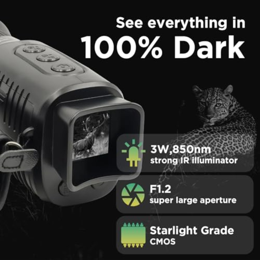 Night Vision Monocular, 1080p  – Monocular Night Vision Bewertung und Preis