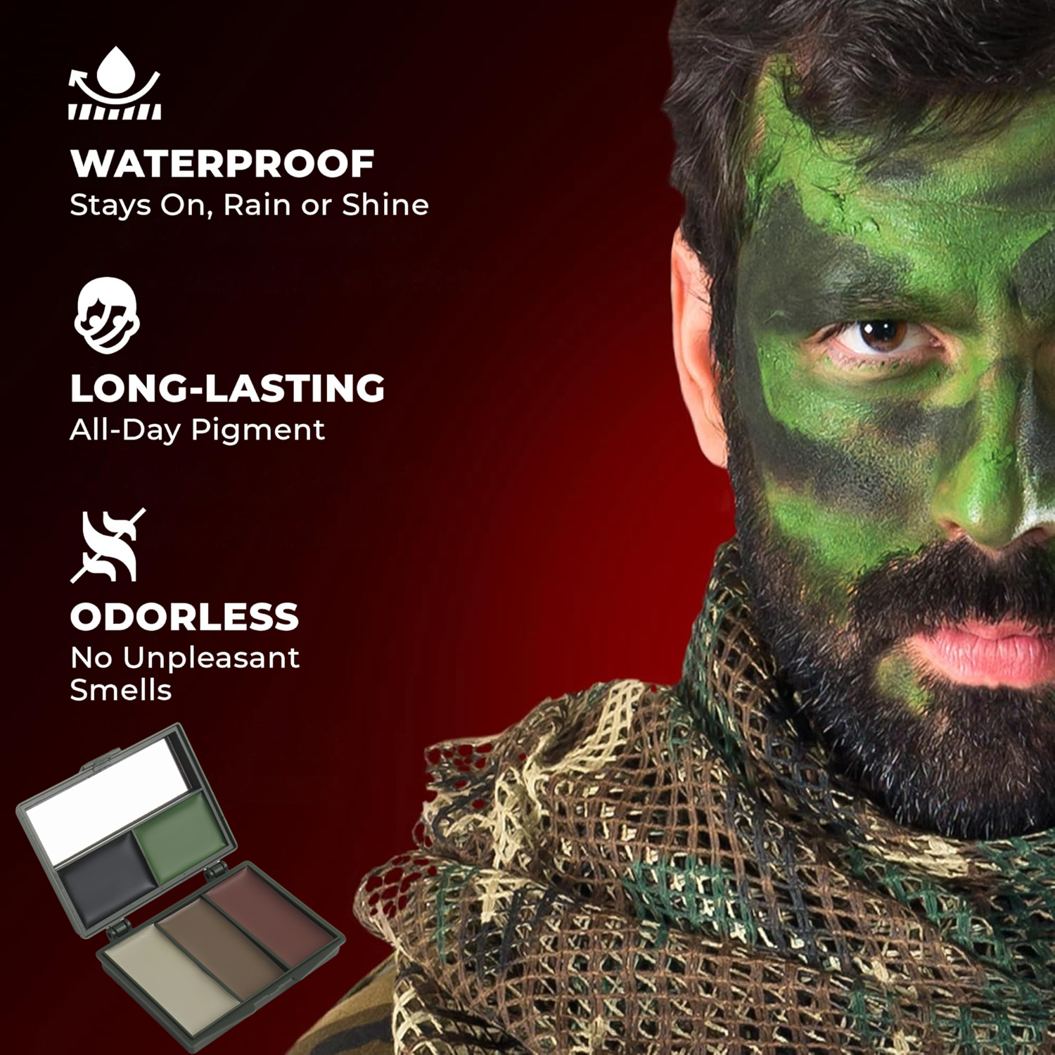 5-Color Camouflage, Face Paint – Camo Face Paint Bewertung und Preis