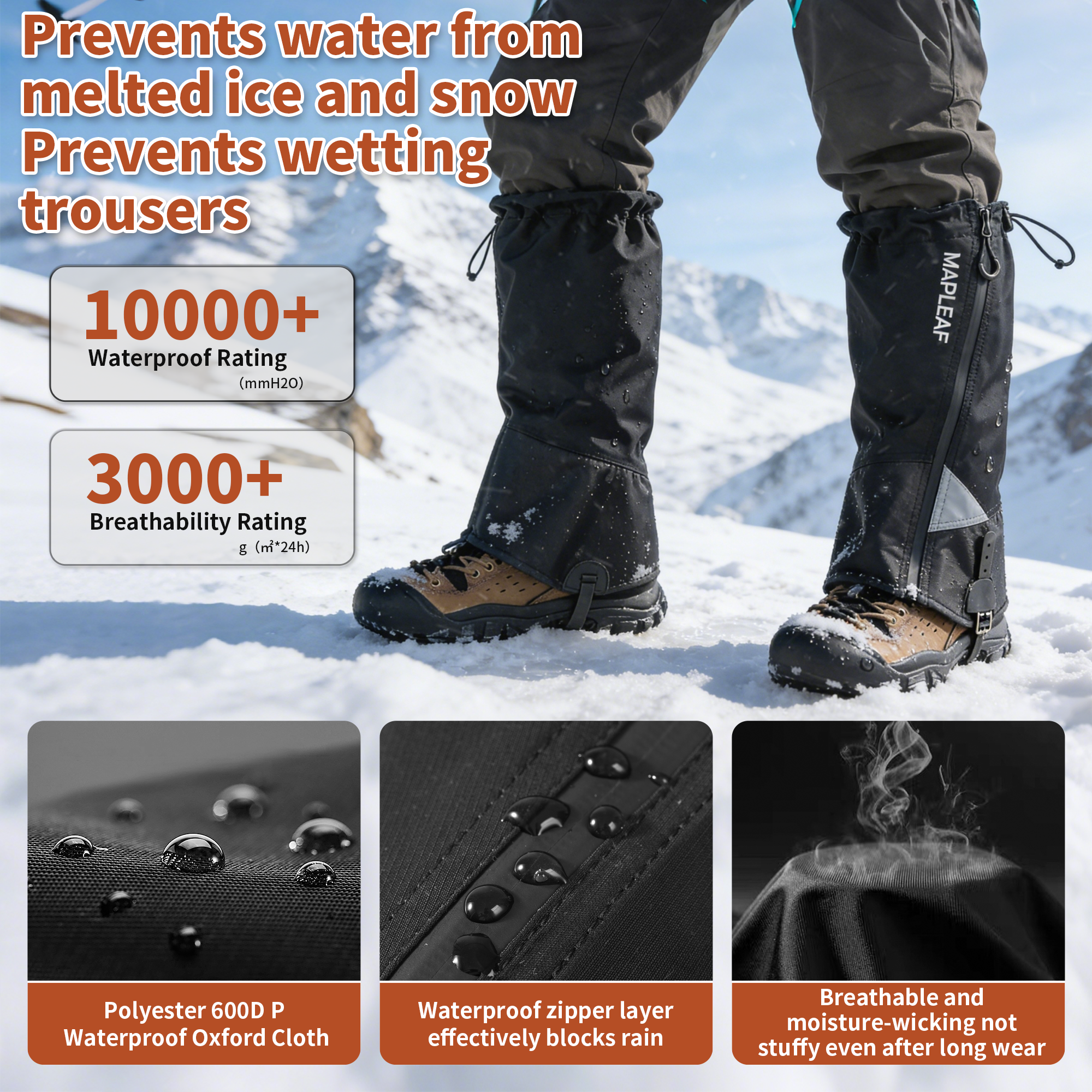 MAPLEAF Waterproof Leg Gaiters – Hunting Fishing Outdoor Bewertung und Preis