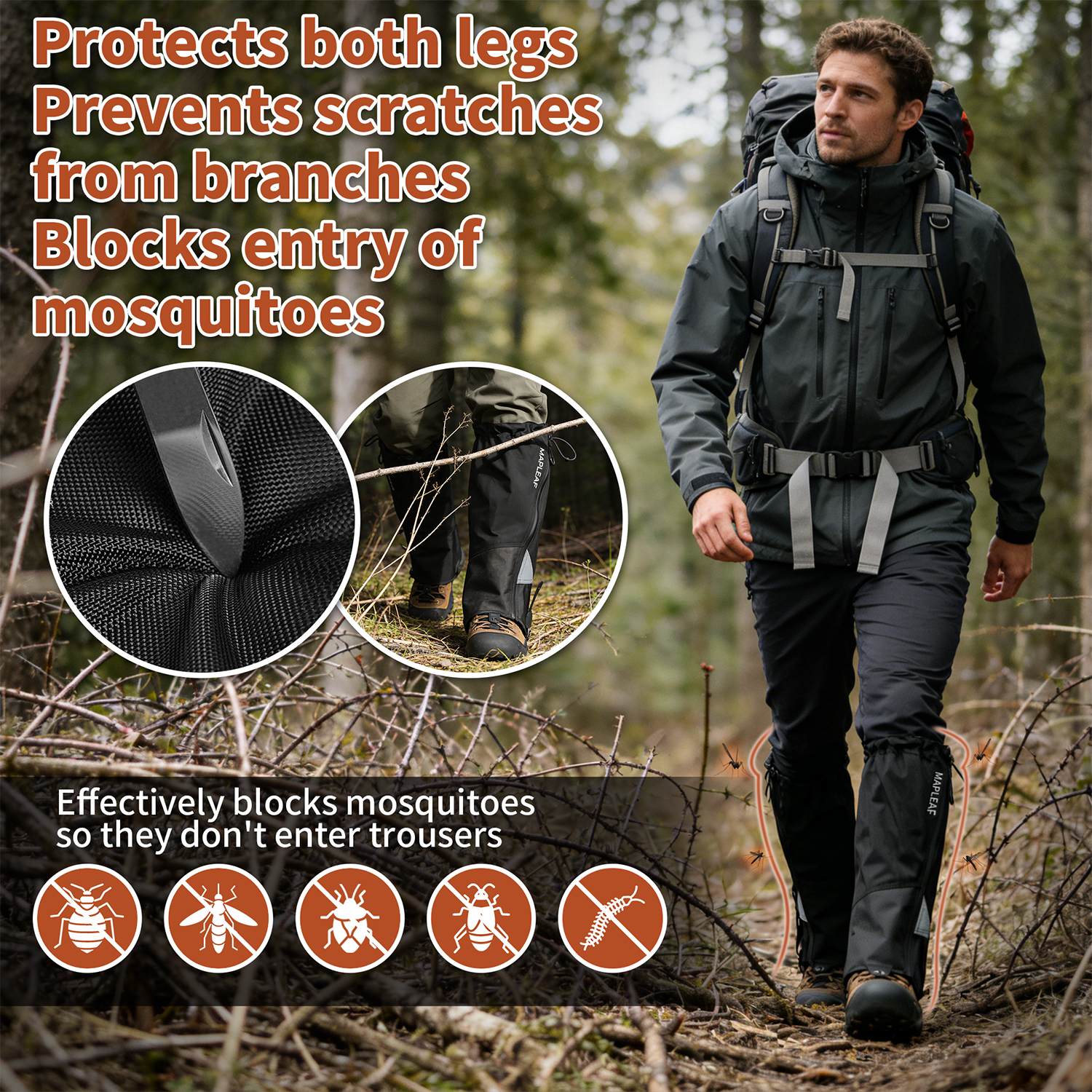 MAPLEAF Waterproof Leg Gaiters – Hunting Fishing Outdoor Bewertung und Preis