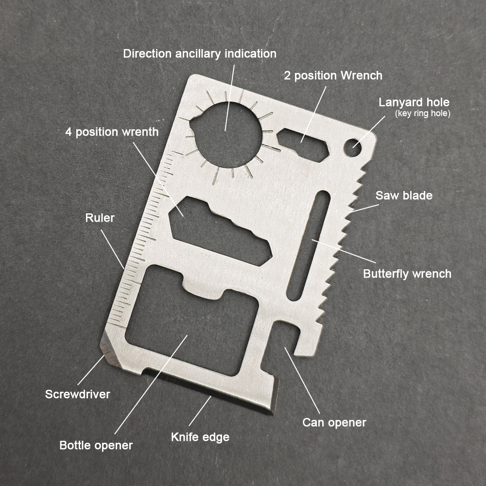 Stainless Steel EDC Pocket Too – Hunting Outdoors Card Bewertung und Preis