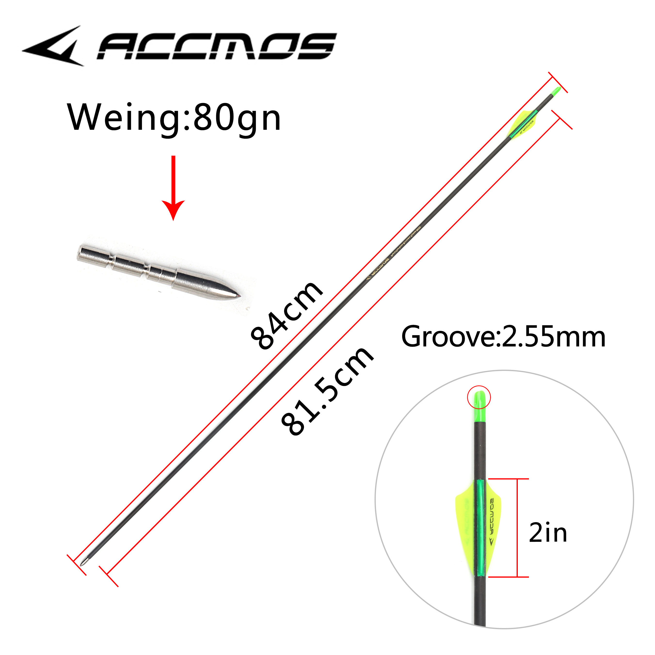 12pcs ACCMOS ID 4.2mm Carbon A – Arrow Carbon Shaft Bewertung und Preis