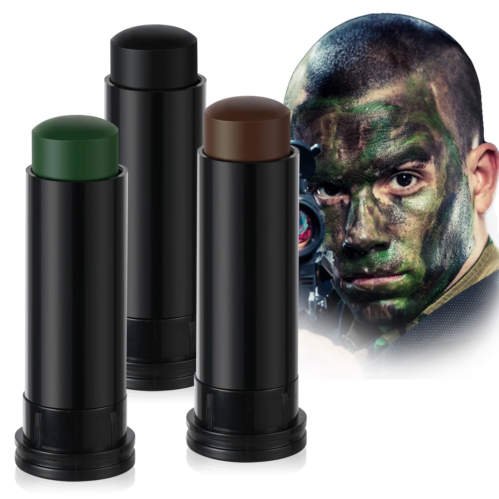 3Pcs Military Woodland Face Pa – Camo Face Paint Bewertung und Preis