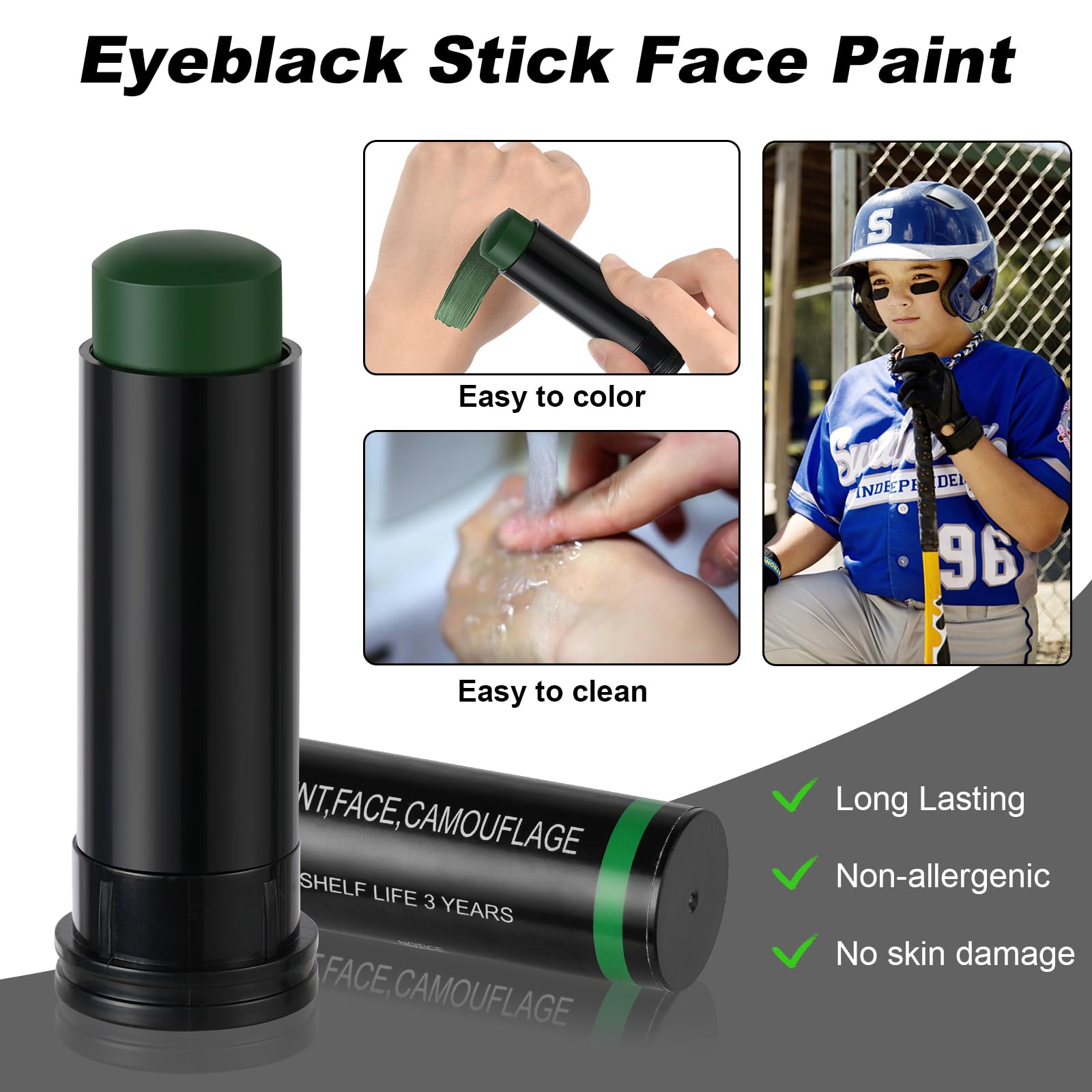 3Pcs Military Woodland Face Pa – Camo Face Paint Bewertung und Preis