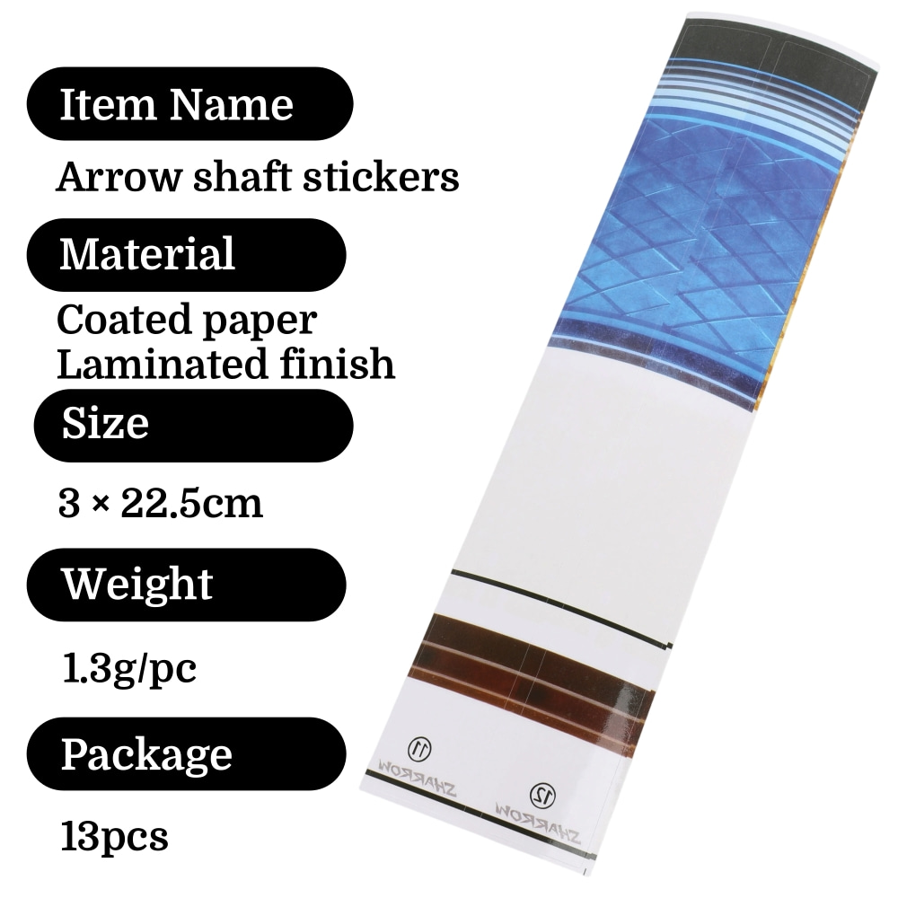 13pcs Arrow Shaft Stickers Wra – Arrow Carbon Shaft Bewertung und Preis