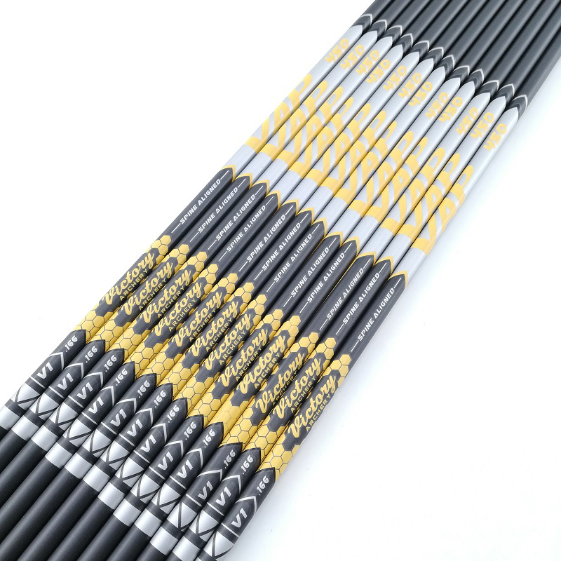 12PCS V1  Spine 350 400 450 50 – Arrow Carbon Shaft Bewertung und Preis